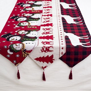 Christmas Table Runner Table Cloth Merry Christmas Decor for
