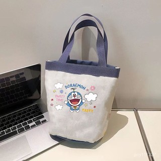 【手提包】哆啦a夢週邊帆布包叮噹貓卡通可愛大容量手提袋ins網紅 OXGD