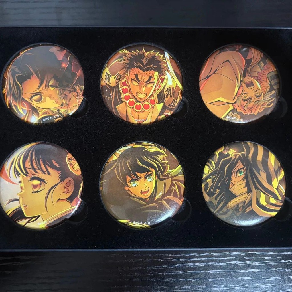 臺灣出貨🍒 無限城篇 劇場版 首映徽章 吧唧 炭治郎 義勇善逸2 甘露寺蜜璃  時透無一郎 伊黑小芭內 猗窩座 黑死牟