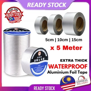 15CM x 500CM Aluminum Foil Tape Butyl Tape Strong Tapes Pita