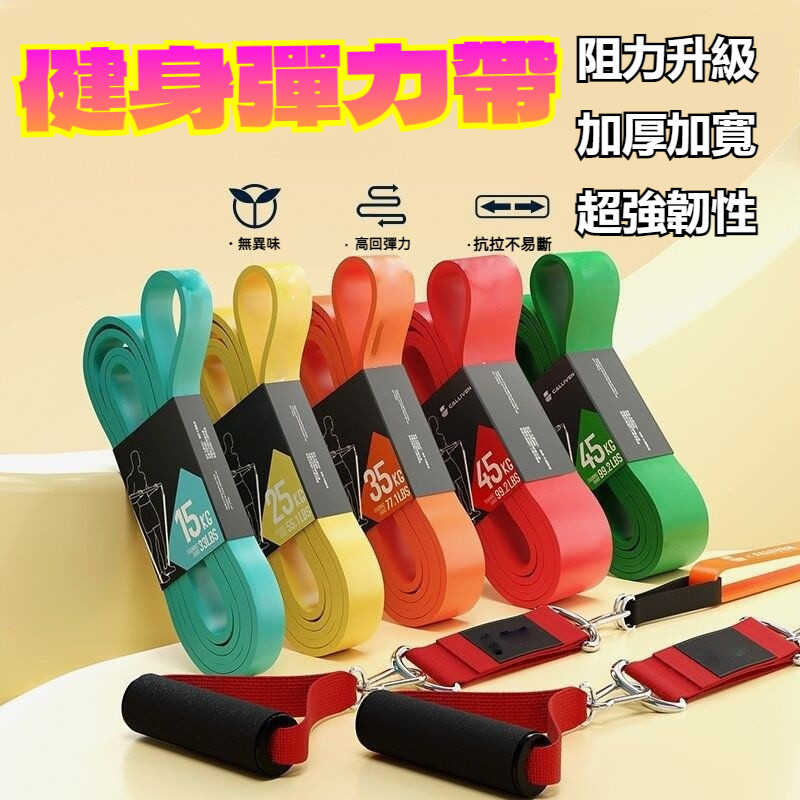 【現貨當天發】🏃‍彈力帶🏃‍ 拉力帶 阻力帶 拉力繩 拉筋帶 伸展帶 皮拉提斯帶 瑜珈 運動 健身彈力帶 健身拉力帶
