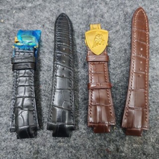 vvcc×鱷魚皮錶帶男女款手工鱷魚真皮錶帶定製蝴蝶扣手錶帶配件