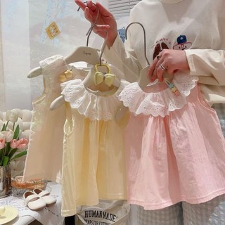 Mimo⭐夏季百搭女童夏裝娃娃衫薄款透氣兒童外出服