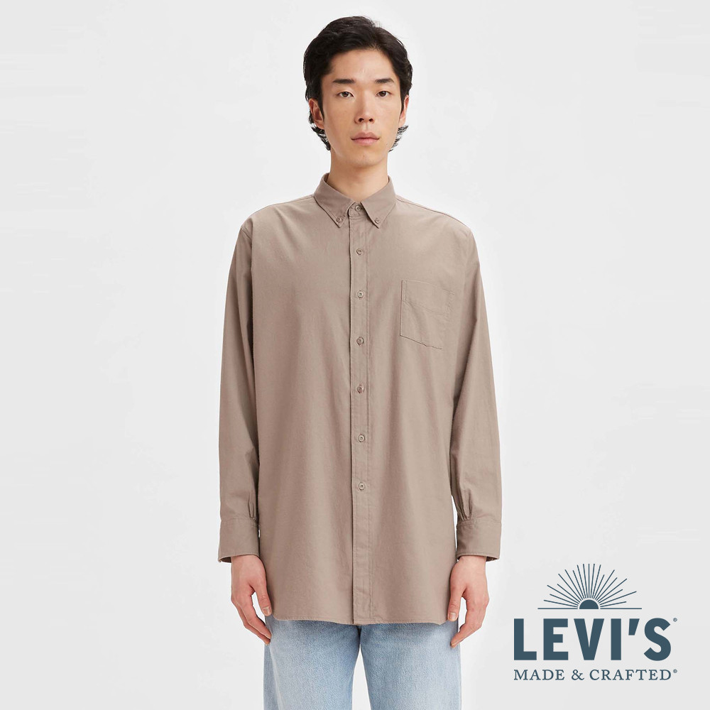 Levi's® Made & Crafted® 男女同款 經典長袖襯衫 熱賣單品 A2176-0003