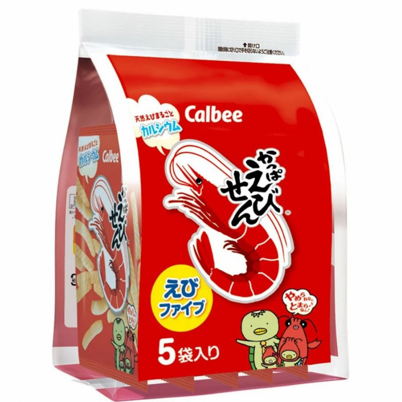 【品潮航站】現貨 日本 加樂比5P蝦味米果 蝦味零食 油炸餅乾 蝦味米果 2025.11.
