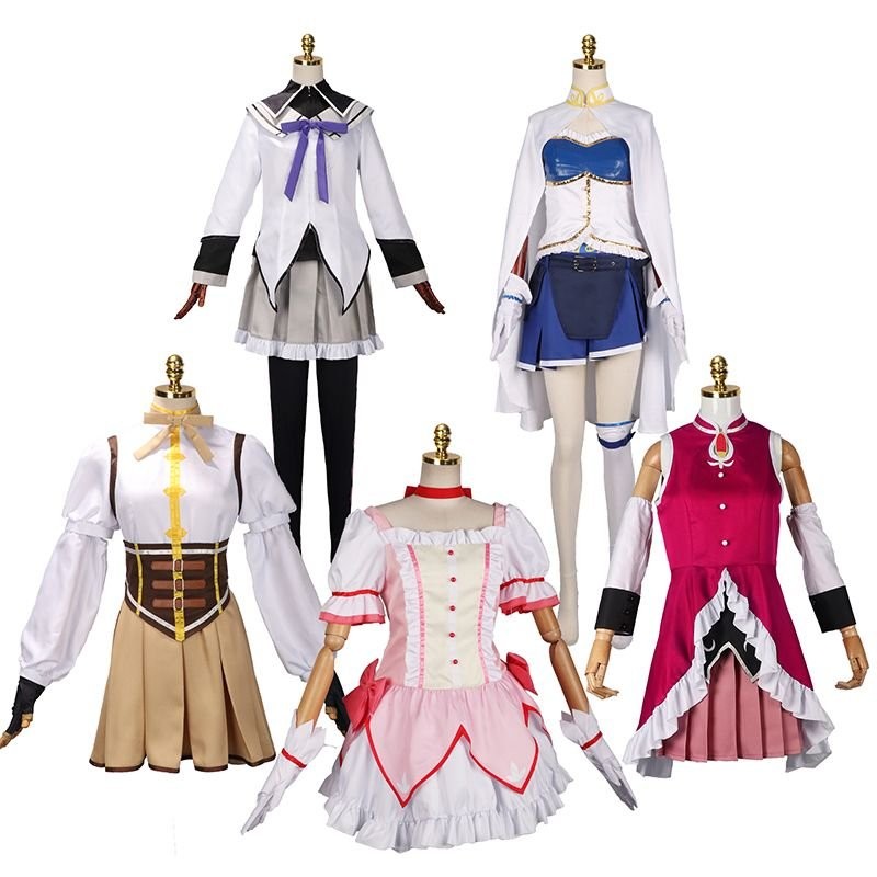 【桃園出貨🔥】魔法少女小圓cos服 曉美燄巴麻美佐倉杏子美樹沙耶加戰鬥女僕套裝