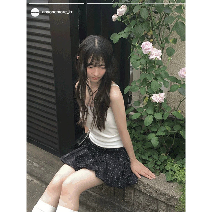 Codibook｜韓國 anyonemore 限量優惠~蛋糕荷葉邊圓點迷你裙［預購］裙子 荷葉邊裙 女裝
