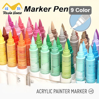 45 color Marker Pen Straight Liquid Acrylic Marker Soft-Head