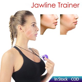 Jaw Trainer Ball Exercise Facial Muscle Fitness Silica Gel H