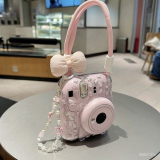 instax拍立得專用透明水晶保護殼 相容mini8/9/11/12/SE透明水晶防摔保護殼附掛繩裝飾配件🎄限時搶購🎄