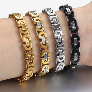 Men's Bracelets Gold Chain Link Bracelet Stainless Steel 6-1
