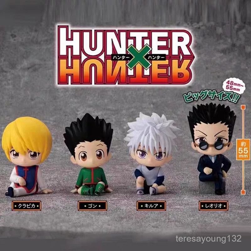 ⭐️在臺有貨⭐️全職獵人坐姿小隊 盲盒公仔 小傑奇犽酷拉皮卡 玩具擺件玩偶