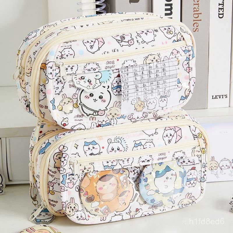 鉛筆袋 吉伊卡哇痛包筆袋ins學生2025新款透明鉛筆盒高顔值大容量鉛筆盒 學生必備