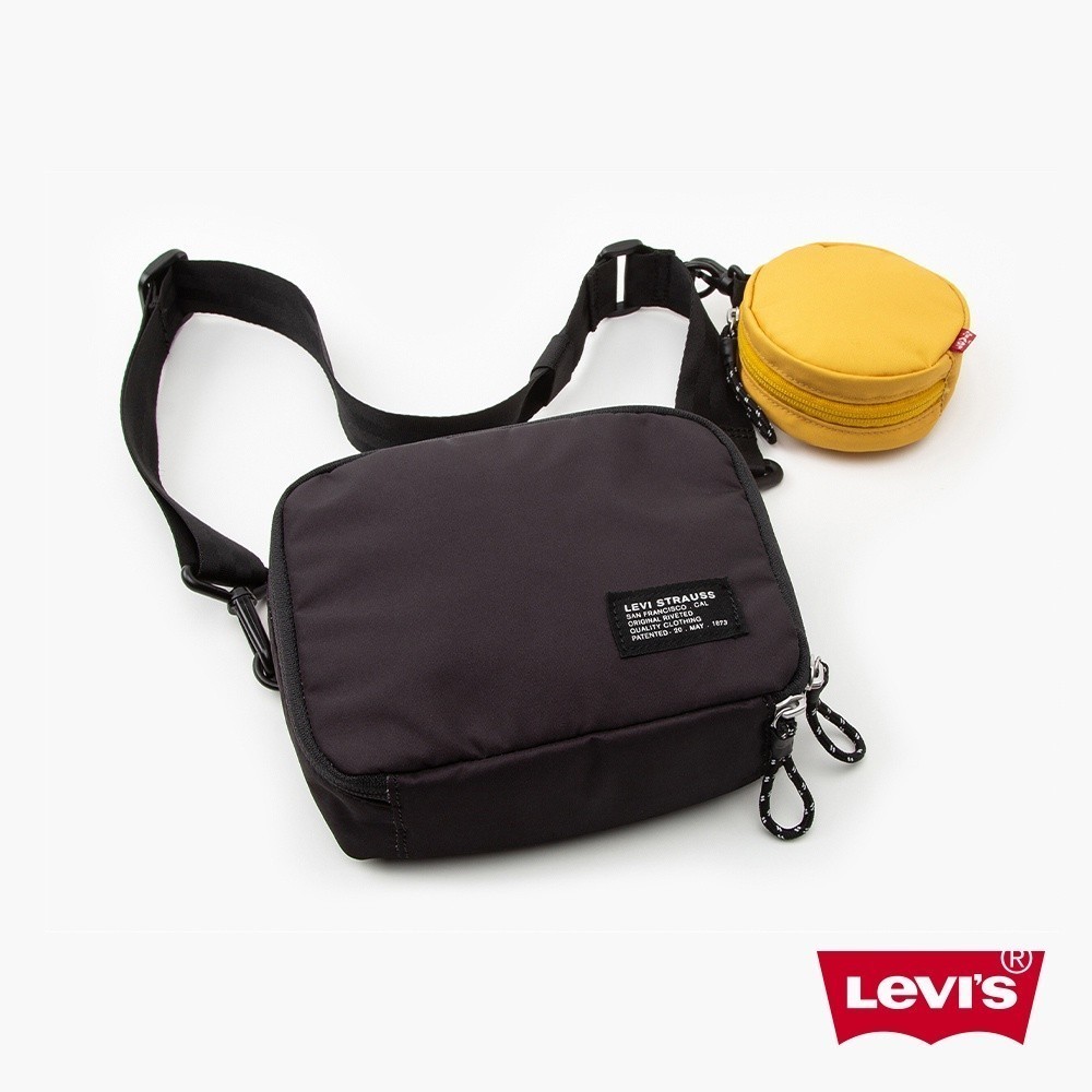 Levis 男女同款 機能系漁夫小包 / 零錢掛包設計 黑 熱賣單品 D6672-0003