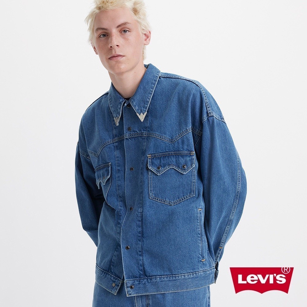 Levis 西部牛仔外套 / 復古釘扣 / 金屬領尾夾 男款 A7339-0000 熱賣單品