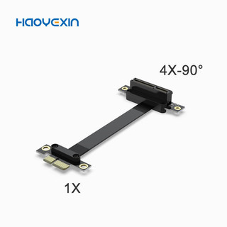pci-e 1X轉4X延長線 網絡卡PCI-E 3.0 轉接線 抗幹擾立式反向 x1 x46.30