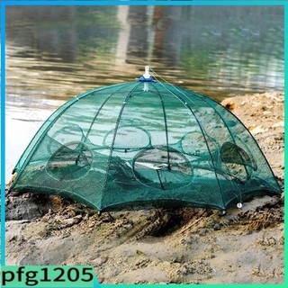 Nylon Foldable Crab Fish Trap Cast Net Cast Folding Fishing