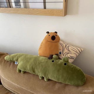 【免運】法式可愛鱷魚刺繡抱枕客廳好物午睡枕睡覺玩偶閨蜜情侶生日禮物 E3LS