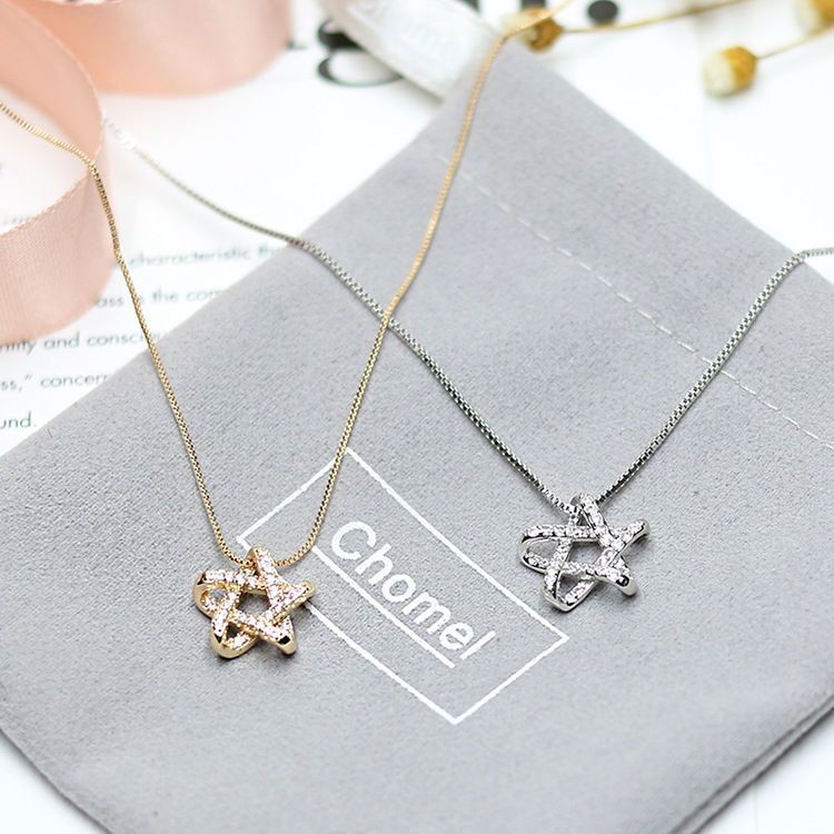 BOEY精品飾品-項鍊官網純銀鎖骨鏈女星星輕奢小衆高級感新款