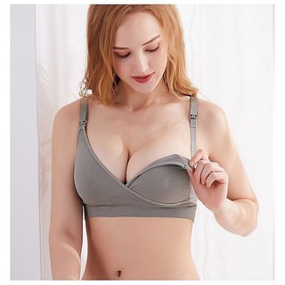 Lycra cotton nursing bra! Cross maternity bra, gather breast