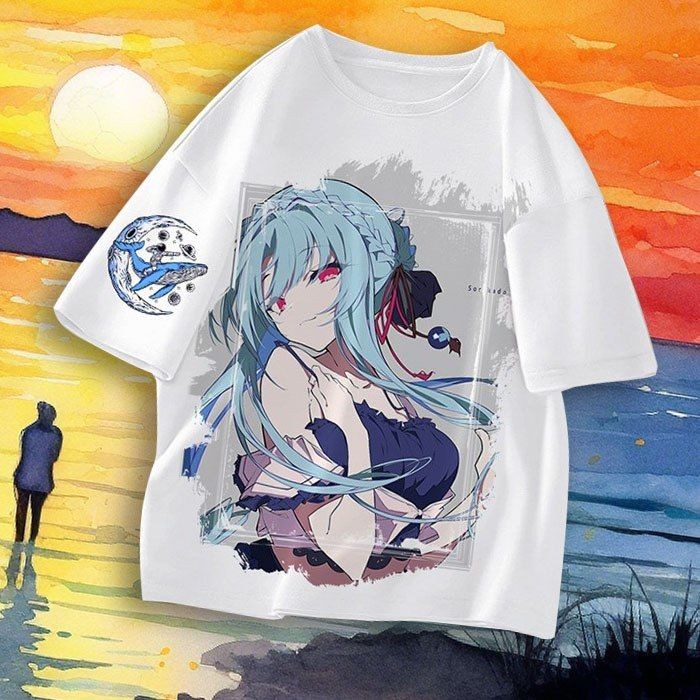 Summer pockets cos 衣服 週邊Summer Pockets 夏日口袋 鳴瀨白羽週邊短袖T恤衣服體恤服裝