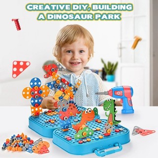Kids Electric Drill Toy Kids Drill Sets Toddler STEAM Toy 46