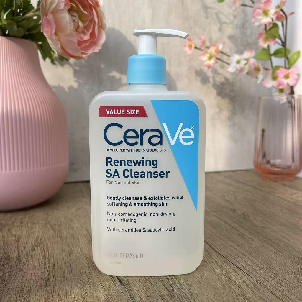 【LISA BEUTY】CeraVe適樂膚 水楊酸煥膚潔净洗面乳 長效保濕 超值大容量473ml