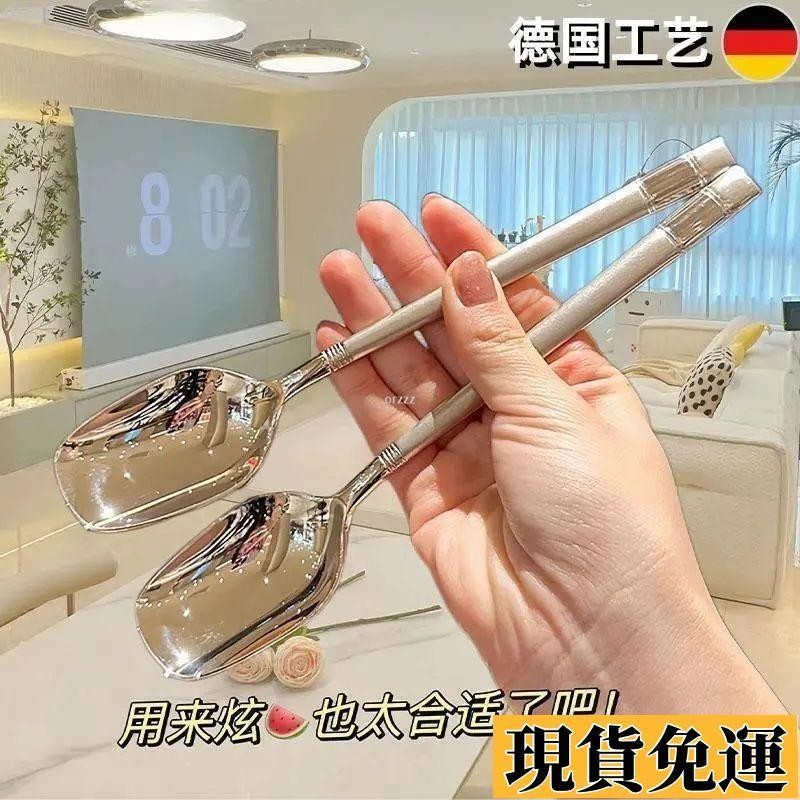 台出免運🔥 【3支裝】3個精緻爆款勺子傢用高顔值傢用湯勺餵飯勺喫飯勺網紅勺