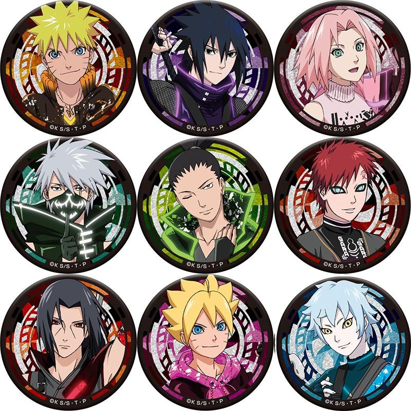 💕臺灣出貨 火影忍者吧唧 【4997人收藏】火影忍者動漫旂木卡卡西春野櫻漩渦鳴人宇智波佐助週邊馬口鐵吧唧