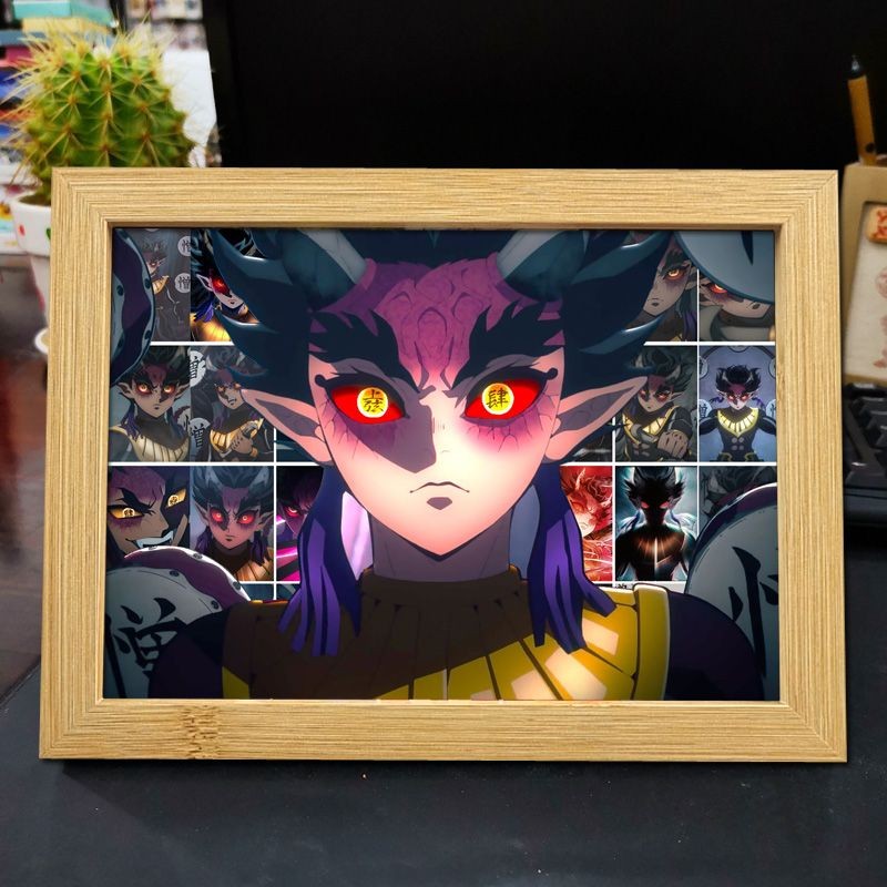 🎀新品推薦🎀鬼滅之刃 十二鬼月上弦周邊 相框擺件 黑死牟猗窩座 憎珀天擺臺禮品 交換禮物 生日禮物 鬼滅動漫周邊