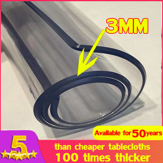 3mm Table plastic cover pvc table cloth transparent waterpro