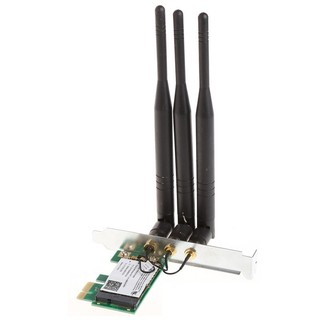 Dual-Band 2.4/5GHz 300M Desktop PCI-E Wireless Card+3 Antenn