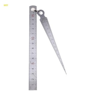 Wedge Taper Ruler Welding Taper Feeler Gauge Depth Ruler Hol