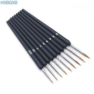 9 Pcs/set Paint Brush Set Nail Art Oil Painting Pottery Draw