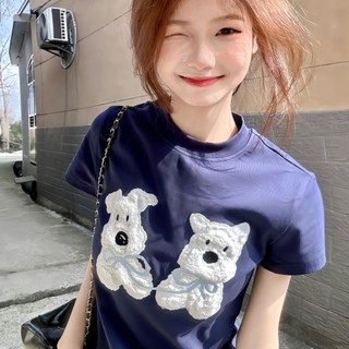 【🎀可可家】2025刺繡貼布大尺碼寬鬆短tee oversize男生夏天