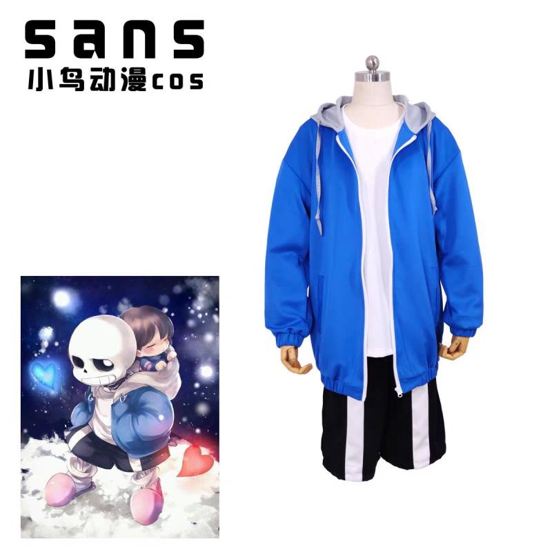 超商免運 加急出貨🚀傳說之下cos服 undertale sans cos服骷髏兄弟杉斯同款萬聖節衣服 角色扮演