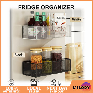 Singapore Magnetic Fridge Organizer Basket Magnetic Kitchen
