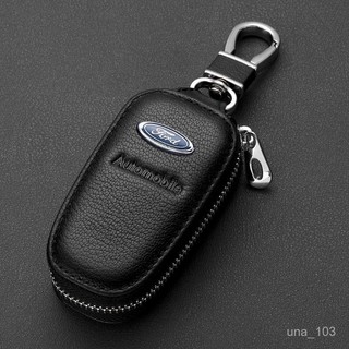 【新品免運】福特 FORD 鑰匙套 福特新福睿斯懞迪歐福克斯翼虎翼博銳界金牛座汽車真皮鑰匙包套扣 KPJ7