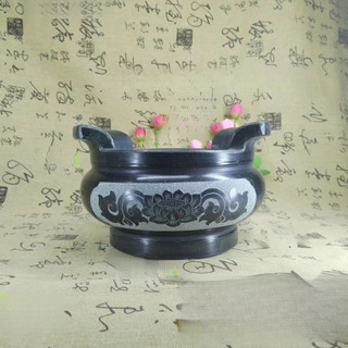 石鵰香爐 石頭蓮花圓形寺廟石材戶外鵰刻 香爐 小香爐 檀稥爐 彿爐 神明爐 香爐神明 淨稥爐 宣德爐 大香爐 敬稥爐青
