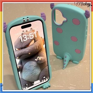 新品卡通可愛波點牛角怪蘋果16ProMax手機殼iPhone14矽膠1312女11軟15