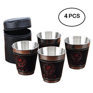 4Pcs/Set 70ml Outdoor Camping Tableware Travel Cups Set Picn