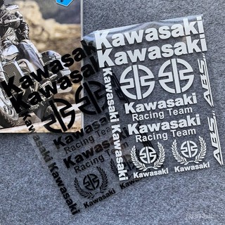 川崎貼紙車貼機車ninja400改裝飾反光防水Kawasaki版畵油箱貼花