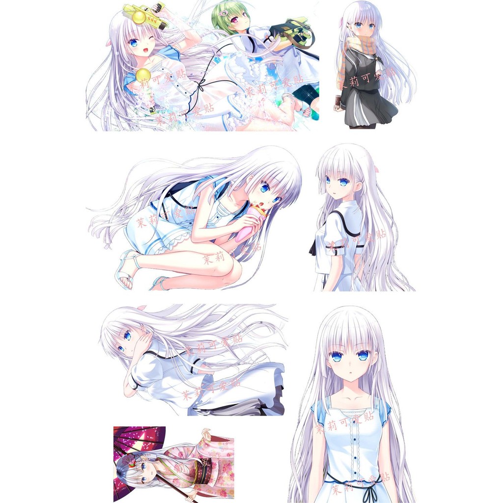 鳴瀨白羽Summer Pockets鳴瀨白羽筆記本電腦手機遊戲夏日口袋行李箱貼紙 MIJM