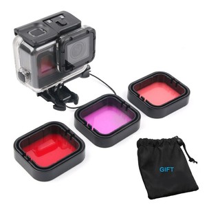 Waterproof Lens Filters Red Pink Purple Underwater Diving Fi