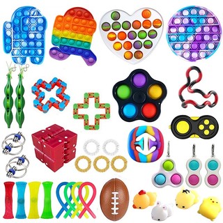Adults Fidget Toys Anti Stress Set Stretchy String Popits Pa