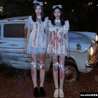 萬聖節cosplay成人服裝服飾衣服女裝大人愛麗絲夢遊仙境可愛裝備萬聖節服飾萬聖節裝扮萬聖節服裝