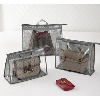 Clear Waterproof Dust Bags for Handbags Purse Storage Organi