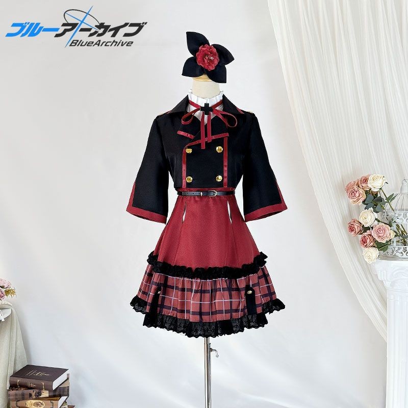 免運加急 學生有優惠👘 蔚藍檔案 碧藍檔案 蔚藍檔案淺黃睦月cos服裝定製連衣裙制服爆款便宜學生版 角色扮演