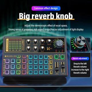Professional Live Sound Card Portable Recording Audio