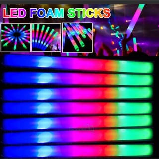 20Pcs Concert Foam Light Stick LED Glow Sticks Cheer Tube Gl